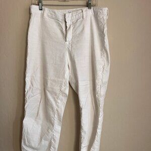 Frank & Eileen White Linen/Cotten Pants